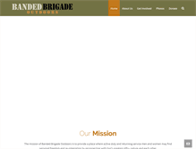 Tablet Screenshot of bandedbrigadeoutdoors.org